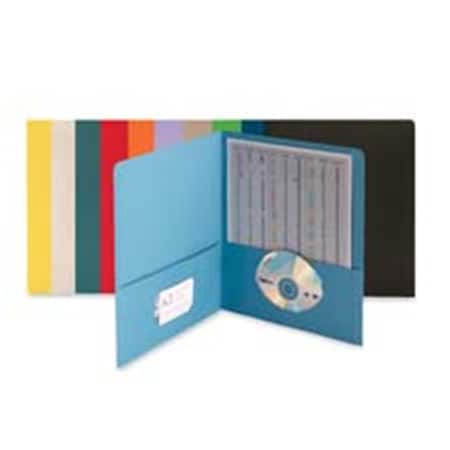 Smead Two Pocket Portfolios- .50in. Capacity- 11in.x8-.50in.- DBE, 25PK SMD87854
